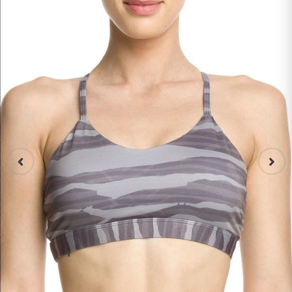 NWOT IAB MFG Namaste Zebra Love Smoke Padded Bra Women’s Medium Stretch